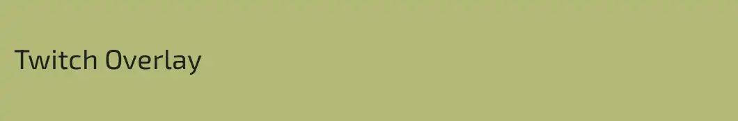Twitch Overlay